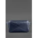 Шкіряна поясна сумка Dropbag Maxi темно-синя - BN-BAG-20-navy-blue