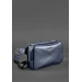 Шкіряна поясна сумка Dropbag Maxi темно-синя - BN-BAG-20-navy-blue