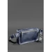 Шкіряна поясна сумка Dropbag Maxi темно-синя - BN-BAG-20-navy-blue