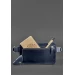Шкіряна поясна сумка Dropbag Maxi темно-синя - BN-BAG-20-navy-blue