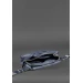 Шкіряна поясна сумка Dropbag Maxi темно-синя - BN-BAG-20-navy-blue