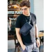 Шкіряна поясна сумка Dropbag Maxi синя Crazy Horse - BN-BAG-20-nn