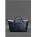 Шкіряна дорожня сумка темно-синя - BN-BAG-41-mystic