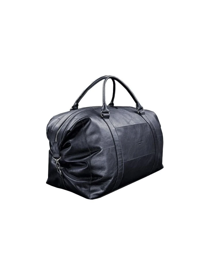 Шкіряна дорожня сумка темно-синя - BN-BAG-41-mystic