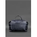 Шкіряна дорожня сумка темно-синя - BN-BAG-41-mystic