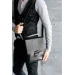 Чоловіча шкіряна сумка-месенджер Esquire чорна - BN-BAG-18-g