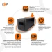 ДБЖ LogicPower LPM-U1100VA-P (770 Вт) лінійно-інтерактивний, 4 розетки, USB, корпус пластик