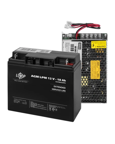 Блок безперебійного живлення GreenVision GV-007-UPS-A-1203-8A з АКБ 18 Ah