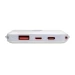 Павербанк LogicPower PQ13 10000 mAh 22,5 Вт з вбудованими кабелями Type-C/Lightning, білий