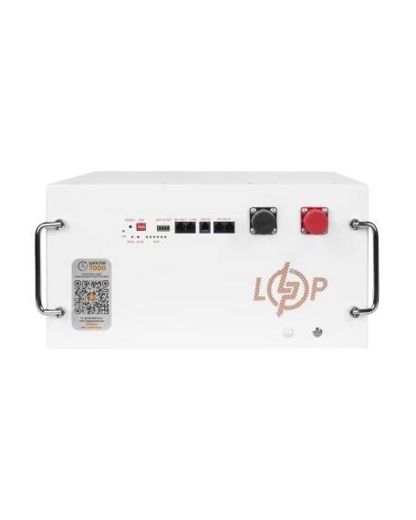 Акумулятор LiFePO4 LogicPower 51,2V 230Ah (11776 Wh), BMS JK 200A, у стійку, RS485/CAN, білий