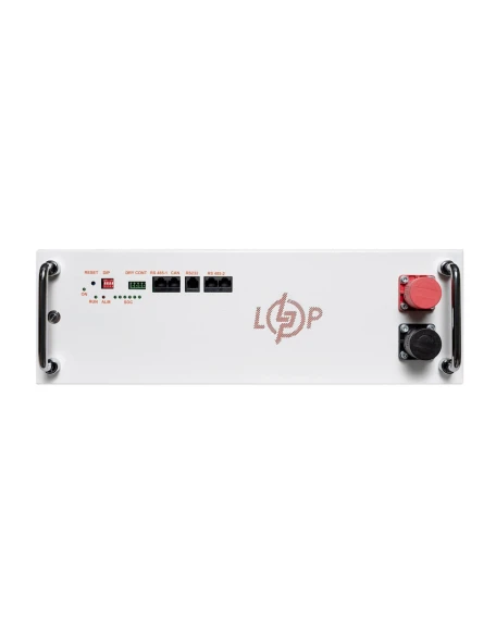 Акумулятор LiFePO4 LogicPower 51,2V 100Ah (5120 Wh), BMS JK 100A, у стійку, Bluetooth, RS485/CAN, білий