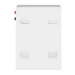 Акумулятор LiFePO4 LogicPower 51,2V 100Ah (5120 Wh), BMS JK 100A, настінний, Bluetooth, RS485/CAN, білий