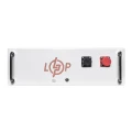 Акумулятор LiFePO4 LogicPower 51,2V 100Ah (5120 Wh), BMS JK 100A, у стійку, Bluetooth, білий