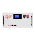 Акумулятор LiFePO4 LogicPower 51,2V 230Ah (11776 Wh), BMS SP 200A, у стійку, RS485/CAN, LCD, білий
