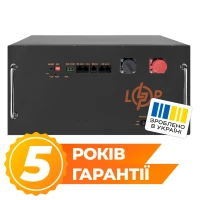 Акумулятор LiFePO4 LogicPower 51,2V 230Ah (11776 Wh), BMS JK 200A, у стійку, RS485/CAN, чорний