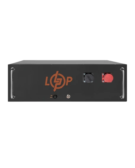 Акумулятор LiFePO4 LogicPower 51,2V 100Ah (5120 Wh), BMS JK 100A, у стійку, Bluetooth, чорний