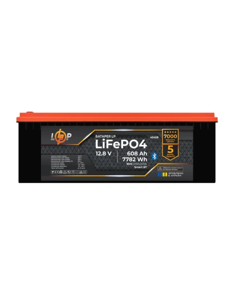 Акумулятор LiFePO4 LogicPower 12,8V 608Ah (7782 Wh), BMS 200A/200A, Bluetooth