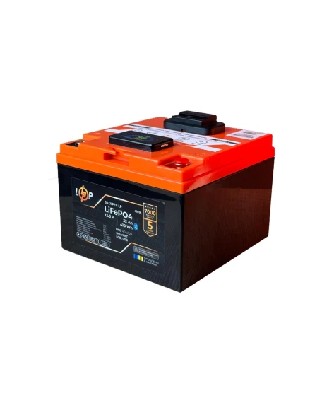 Акумулятор LiFePO4 LogicPower 12,8V 32Ah (410 Wh), BMS 40A/32A, LCD, USB, Bluetooth