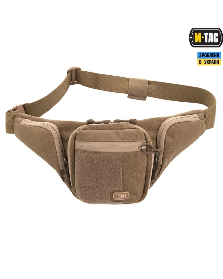 Сумка-кобура поясна M-Tac Elite Gen.II з липучкою Coyote