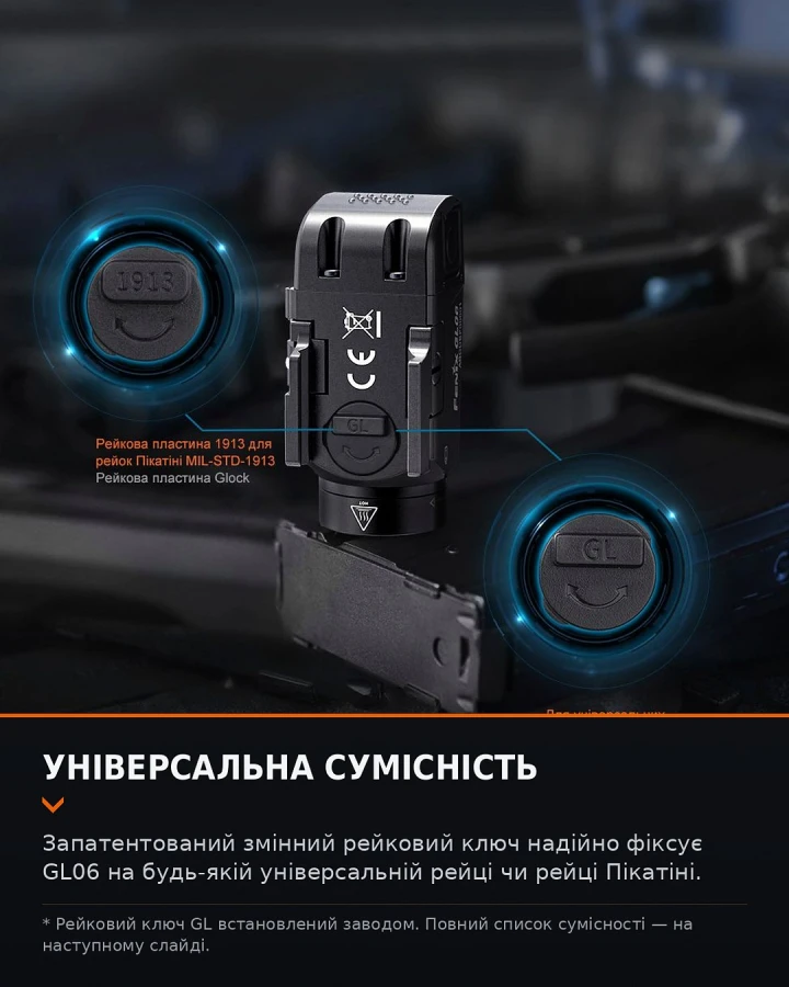 Ліхтар до пістолета Fenix GL06-365