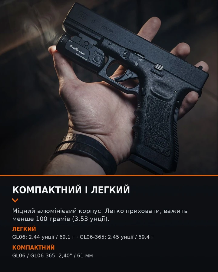 Ліхтар до пістолета Fenix GL06