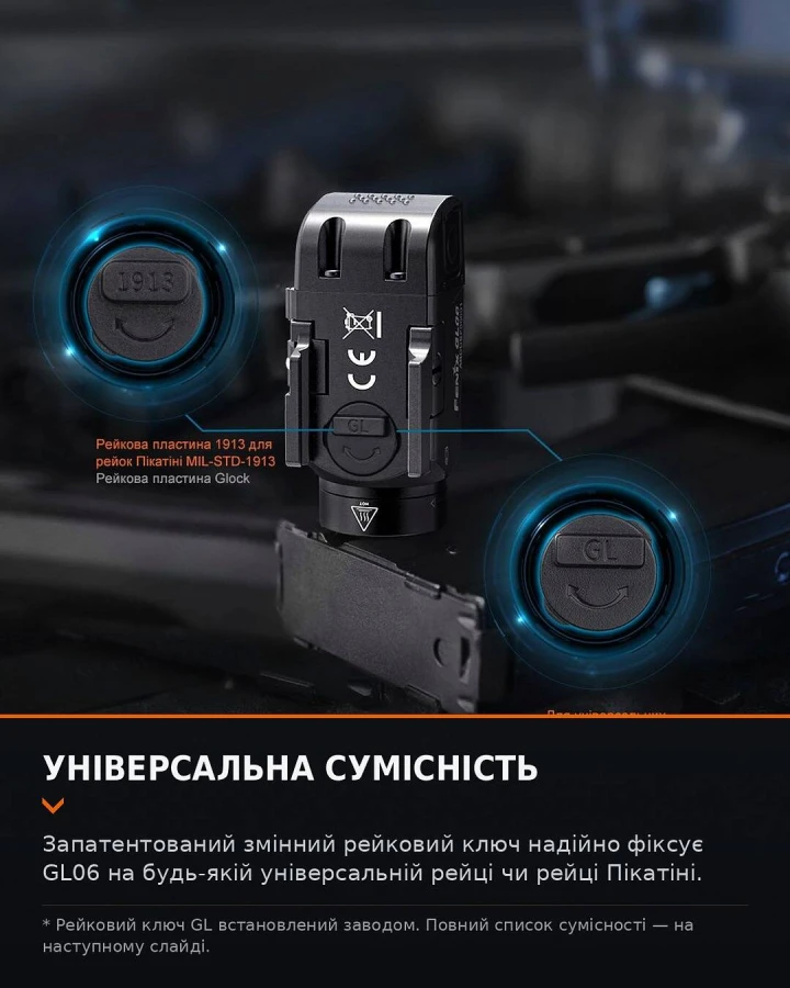 Ліхтар до пістолета Fenix GL07