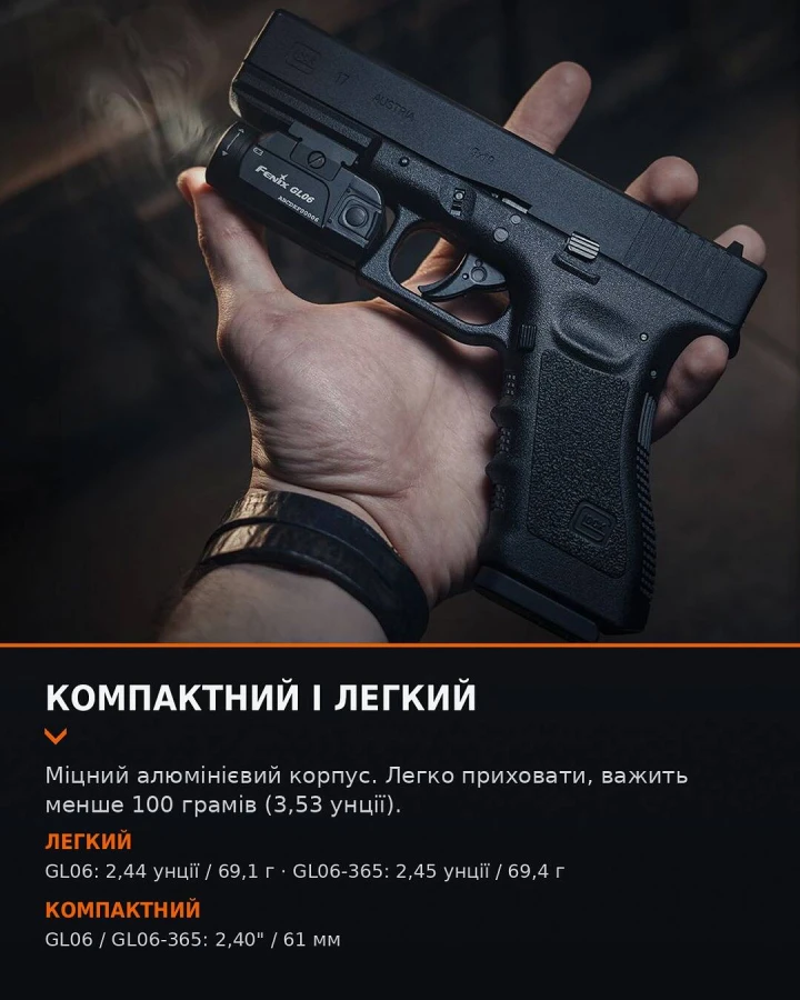 Ліхтар до пістолета Fenix GL07