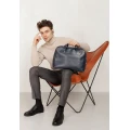 Шкіряна ділова сумка The Wings Attache Briefcase синій