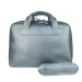 Шкіряна ділова сумка The Wings Attache Briefcase синій