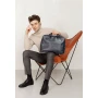 Шкіряна ділова сумка The Wings Attache Briefcase синій