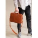 Шкіряна ділова сумка The Wings Briefcase 2.0 світло-коричневий