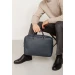 Шкіряна ділова сумка The Wings Briefcase 2.0 синій Флотар