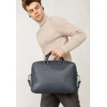 Шкіряна ділова сумка The Wings Briefcase 2.0 синій Флотар