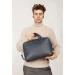 Шкіряна ділова сумка The Wings Briefcase 2.0 синій Флотар