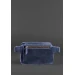 Шкіряна поясна сумка BlankNote Dropbag Mini синя