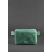 Шкіряна поясна сумка BlankNote Dropbag Mini зелена Crazy Horse