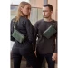 Шкіряна поясна сумка BlankNote Dropbag Mini зелена Crazy Horse
