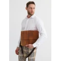 Шкіряна сумка-портфель BlankNote Classic світло-коричневий Crazy Horse з ефектом Pull Up