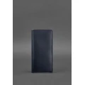 Шкіряне портмоне-купюрник BlankNote 11.0 темно-синє Краст