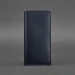 Шкіряне портмоне-купюрник BlankNote 11.0 темно-синє Краст
