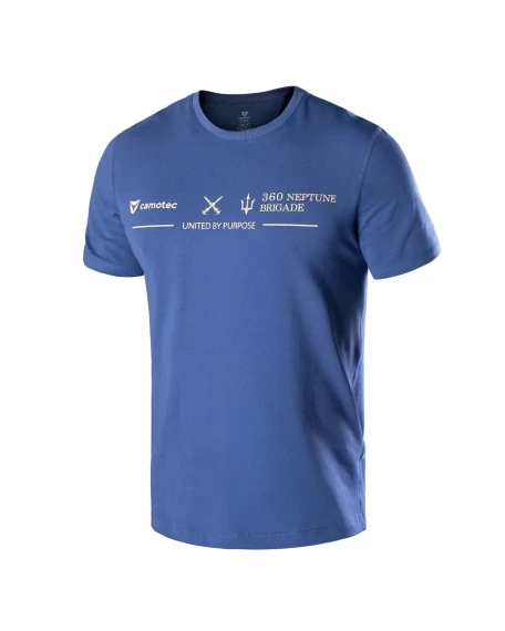 Бавовняна футболка Camotec Merch Neptun, синя