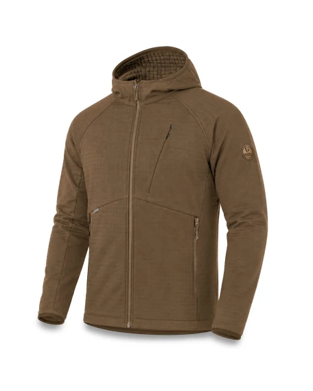 Флісова куртка з каптуром Camotec Plast Hood, койот