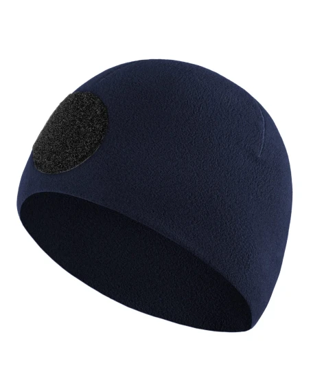 Форменна флісова шапка Camotec Beanie 3.0 Police Himatec 100 з липучкою під кокарду, темно-синя