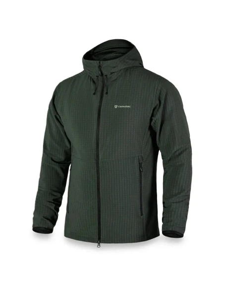 Легка флісова куртка з каптуром Camotec TechGrid Hood, олива