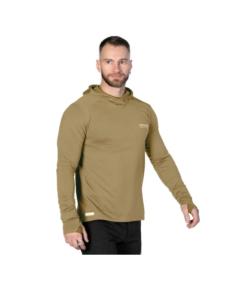 Лонгслів з каптуром Camotec Chiton Hood 2.0 CoolPass ThermoGrid, пісочний (tan)