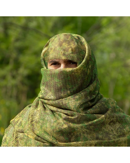 Маскувальний шарф-сітка Camotec SFVS 2.0, Pencott Green