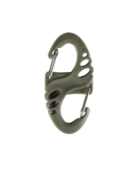 Пластиковий карабін Camotec S-Hook, олива