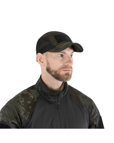 Тактична бейсболка Camotec 5Panel Mesh Tactic Twill, мультикам Black