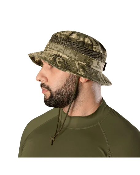 Тактична панама Camotec Boonie Air Twill з сіткою, піксель ММ-14