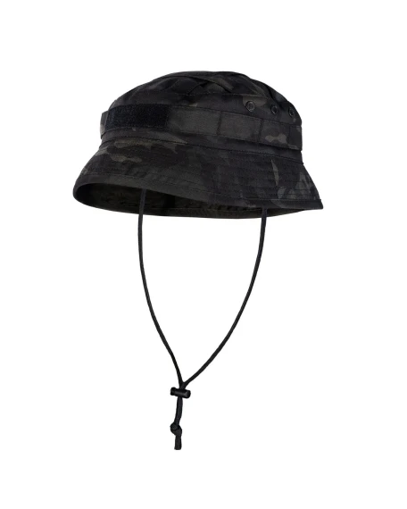 Тактична панама Camotec Combat 2.0 Twill з панеллю під шеврон, мультикам Black